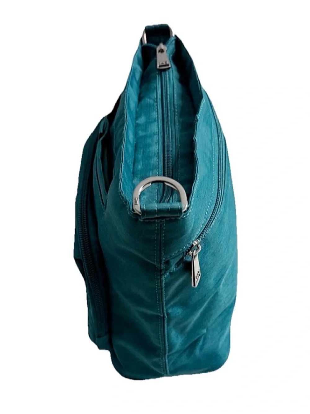 Lug Samba RFID Crossbody Bag Teal Quilted Travel Purse Organizer Missing Strap
